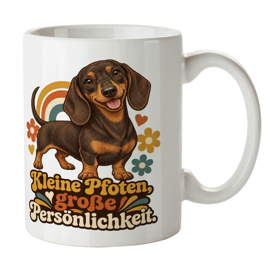 Lustige Dackeltasse für Dackelliebhaber mit fröhlichem Dackel|p:2014825|h:c53aac3038057a7d2c3336bb1bbe5da9