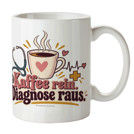 Lustige Tasse für Ärztin mit Stethoskop|p:2014838|h:886eef5356d741a75eb2357186e4c51d