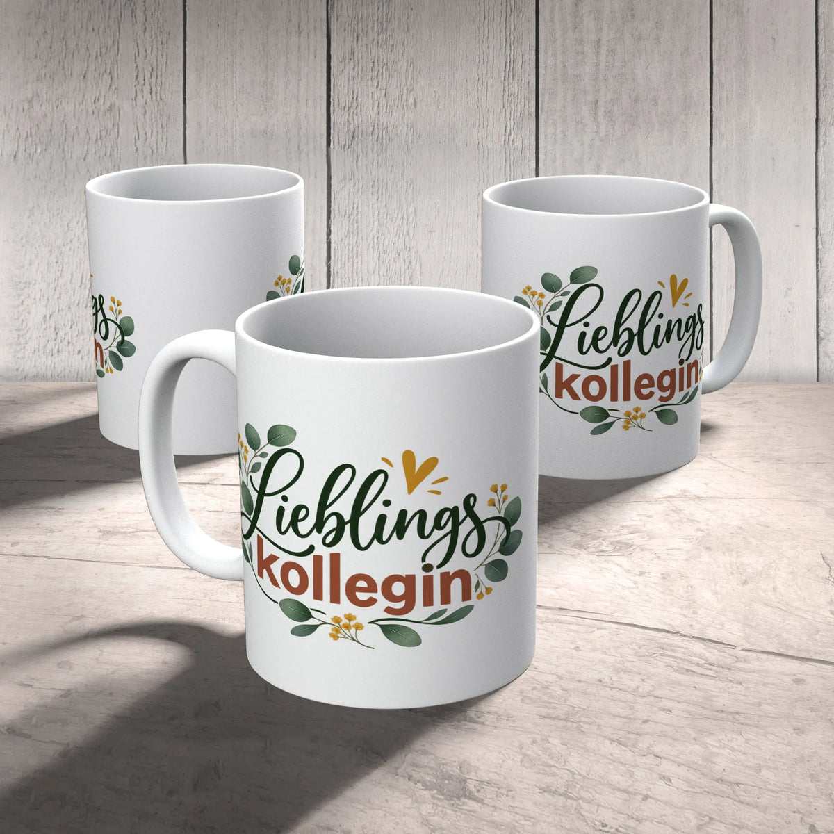 Herzliche Tasse für die Lieblingskollegin mit Eukalyptusblättern|p:2014839|h:8ba55c59f5c635f1c015e5a9e3dfef74