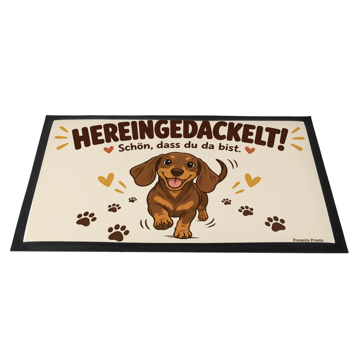 Lustige Fußmatte Hereingedackelt für Dackelfans|p:2014841|h:2167e6f2601d6da1e4153142789d4604