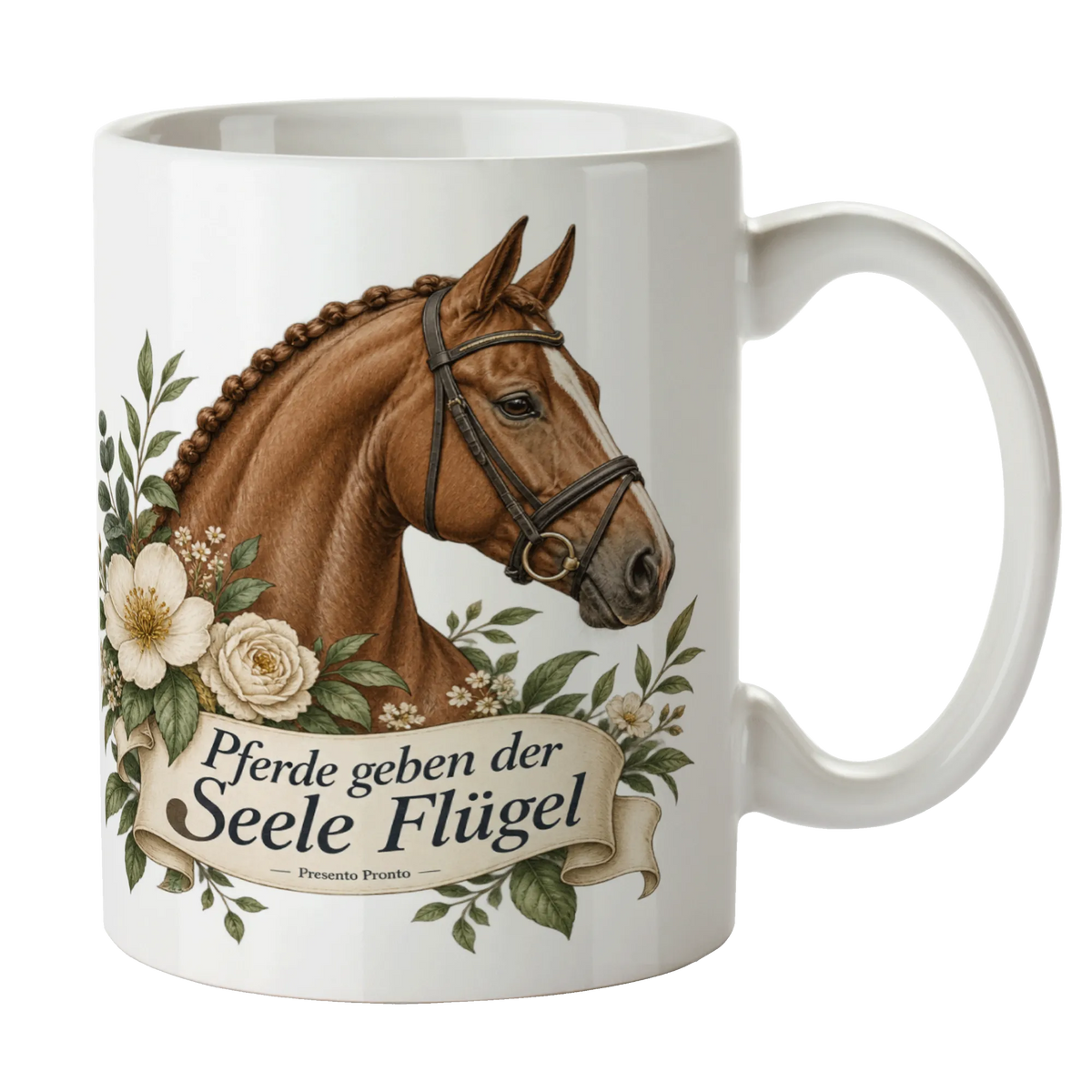 Elegante Tasse mit Pferd für Pferdeliebhaber|p:2014849|h:b12b507fa57931830ecdb4efebe2ed43
