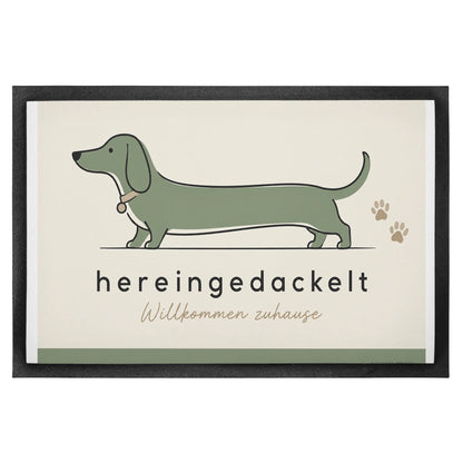 Lustige Fußmatte Hereingedackelt für Dackelbesitzer mit Pfote|p:2014855|h:8a8e9b1e1a8a7075425a5c06d50e1747