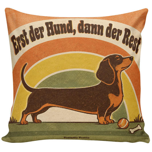 Lustiges Kissen für Hundefans mit langem Dackel|p:2014871|h:6cc113f77659d2ddfb4b63e30e6bfe8d