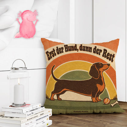 Lustiges Kissen für Hundefans mit langem Dackel|p:2014871|h:6faa87530ef081201c4209565a3761a6