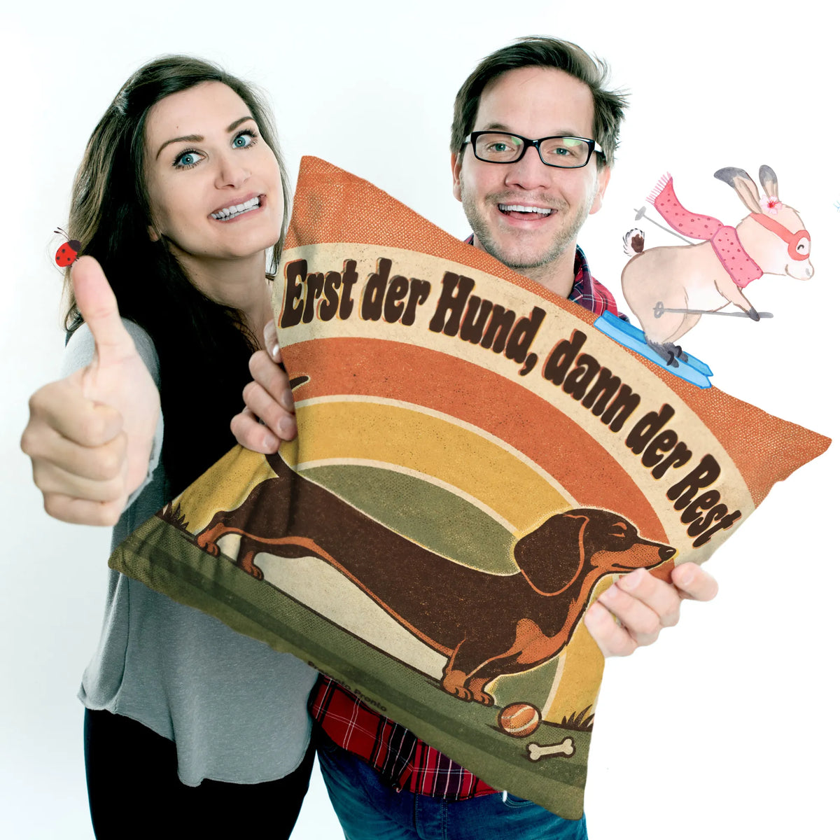 Lustiges Kissen für Hundefans mit langem Dackel|p:2014871|h:077821369038943b4fb83d52fb655fd5