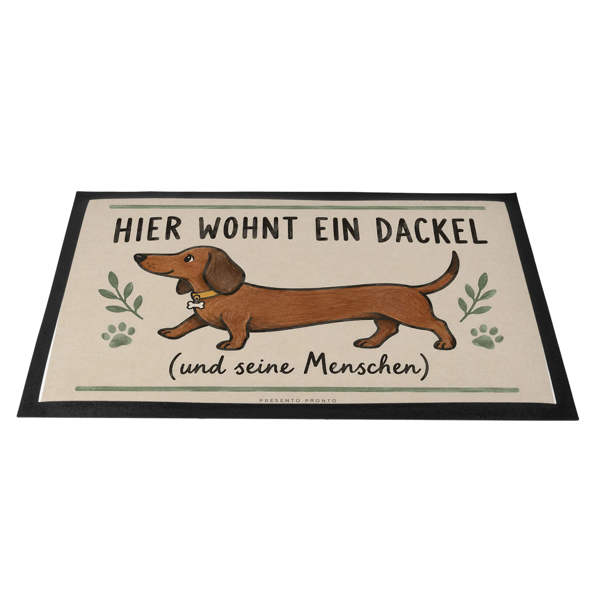 Elegante Fußmatte für Dackelbesitzer mit Langhaardackel|p:2014875|h:bc5834693df3ad1b14a5f2701615d4e8