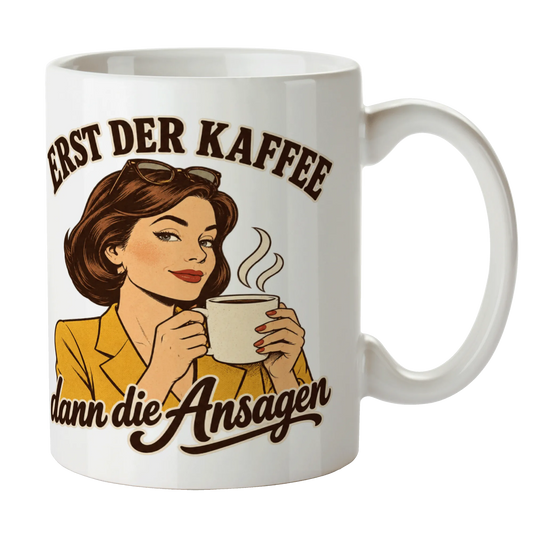 Lustige Kaffeetasse für die Chefin mit selbstbewusster Frau|p:2014876|h:9f5eaa762d76c05b3fb35215ad4dd484