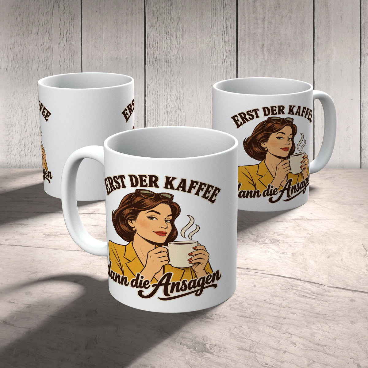 Lustige Kaffeetasse für die Chefin mit selbstbewusster Frau|p:2014876|h:52c0b5440ee888d0cbc2fd63480f8dfe