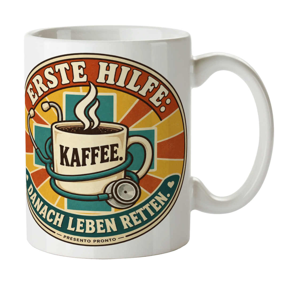 Lustige Tasse für Ärztin mit Kaffee und Stethoskop|p:2014882|h:6498143b2e0503d0d3491669d8e4d49a