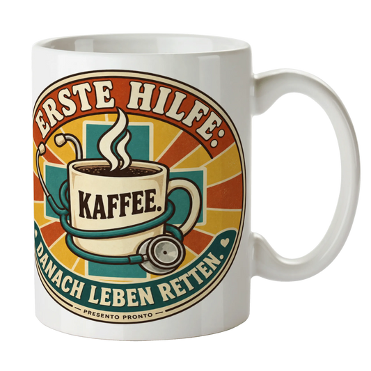 Lustige Tasse für Ärztin mit Kaffee und Stethoskop|p:2014882|h:6498143b2e0503d0d3491669d8e4d49a