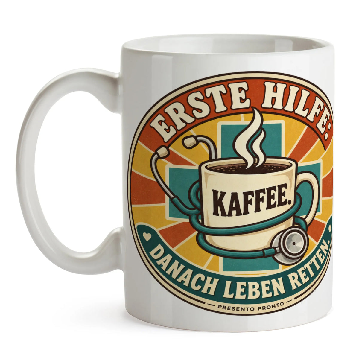 Lustige Tasse für Ärztin mit Kaffee und Stethoskop|p:2014882|h:b8ee7b4602f43d15cf6a06f490de1ca0