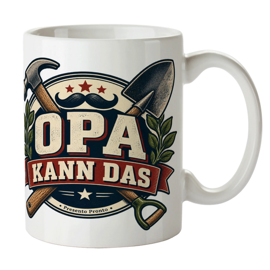 Lustige Tasse für Opa mit Hammer und Spaten|p:2014883|h:102ec03b8e240f1fbaa749f9b1014e5c