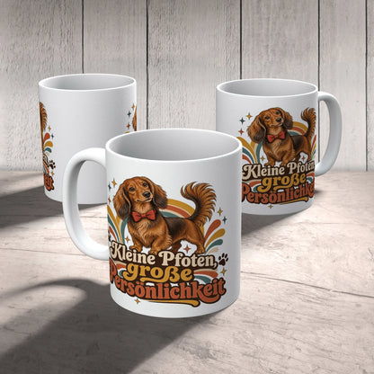 Süße Dackeltasse für Hundeliebhaber mit roter Fliege|p:2014889|h:5d8686b07af56d08feb466ac57a19502
