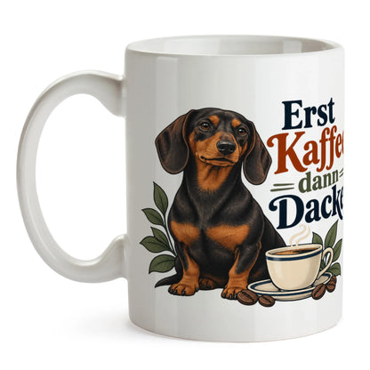 Lustige Tasse für Dackelbesitzer mit Kurzhaardackel|p:2014890|h:edf914b87f8c63fadde2f697f8c2032c