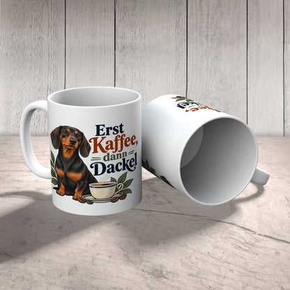 Lustige Tasse für Dackelbesitzer mit Kurzhaardackel|p:2014890|h:3e8e082faa7aface9debf7279023746a