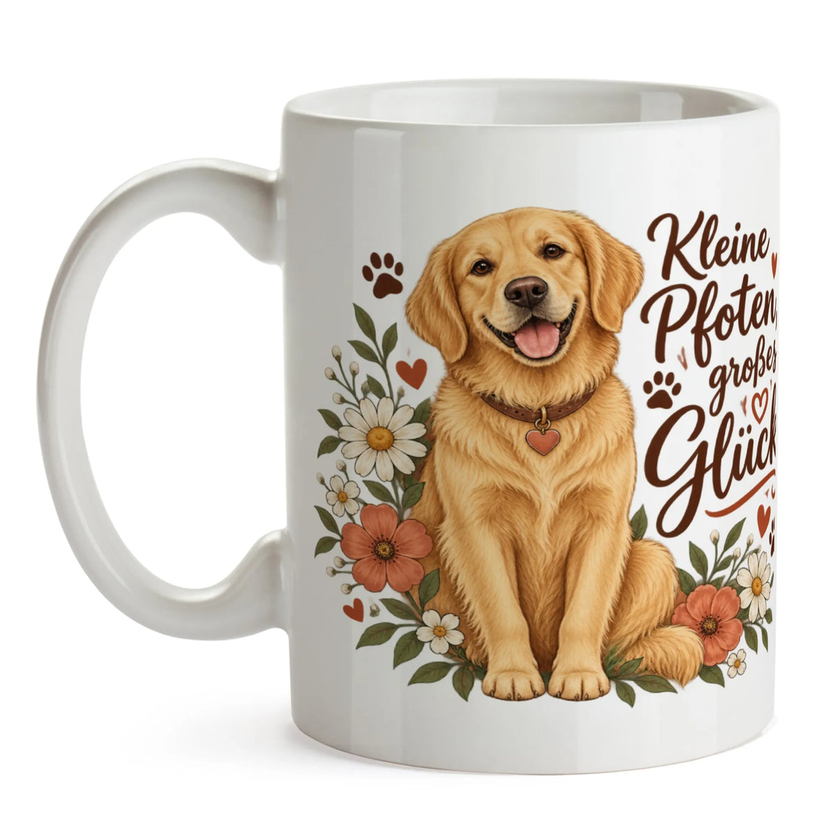 Süße Tasse für Hundeliebhaber mit Golden Retriever|p:2014891|h:e868112f57c60790b8bf5c173dd610e5