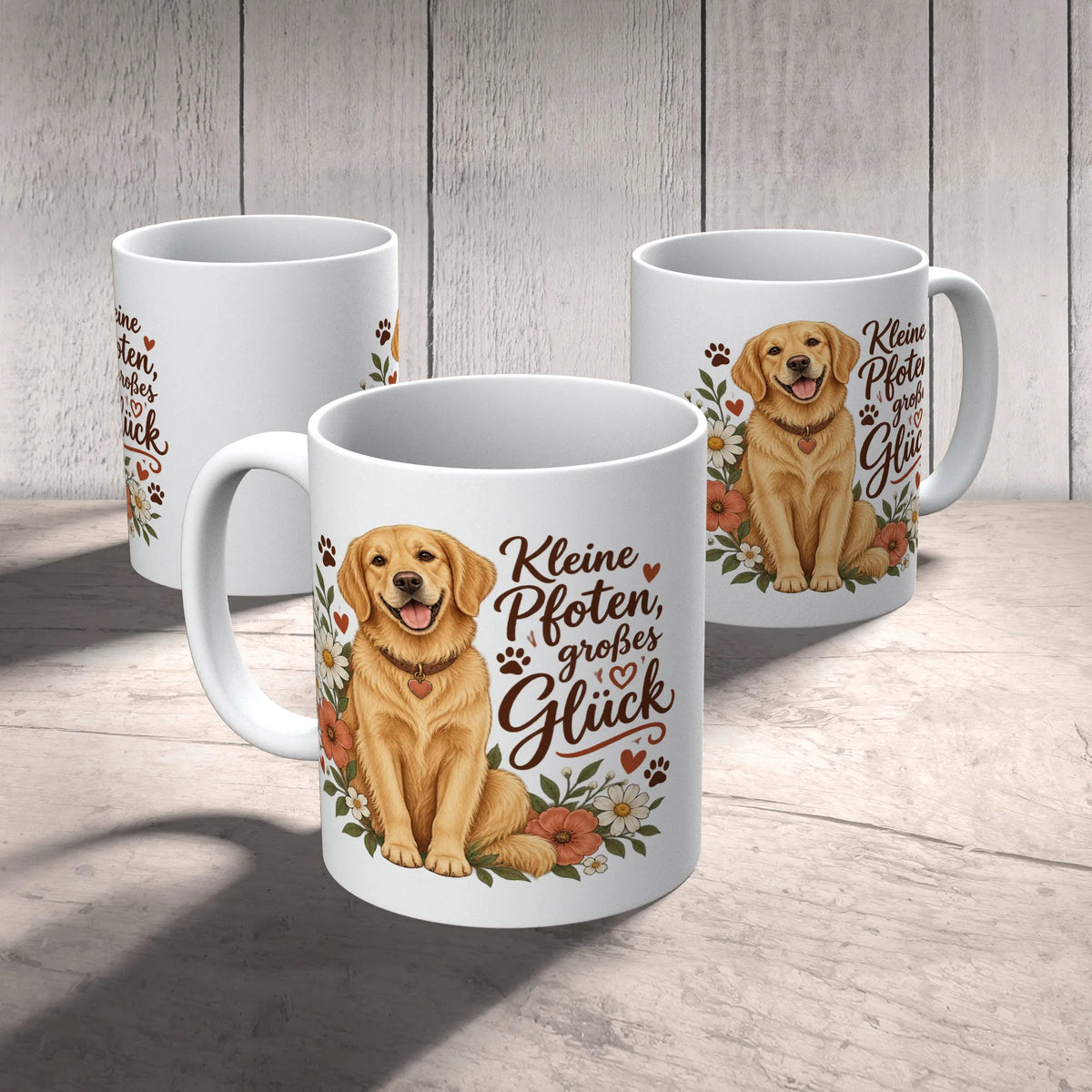 Süße Tasse für Hundeliebhaber mit Golden Retriever|p:2014891|h:36d0bd1abac01ab102827f23c7135bbb