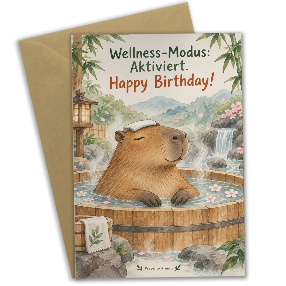 Lustige Geburtstagskarte für Wellnessfans mit Capybara|p:2014893|h:f1c9dfaca0b0d8d7fabf543fef416413