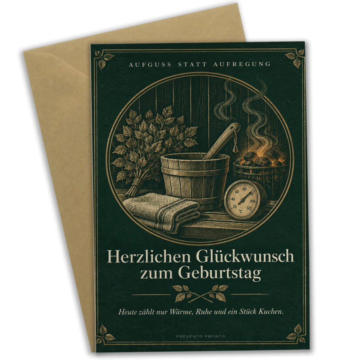 Lustige Geburtstagskarte für Wellnessfans mit Saunaemblem|p:2014894|h:eccf636dc1799221105c94210ff21466