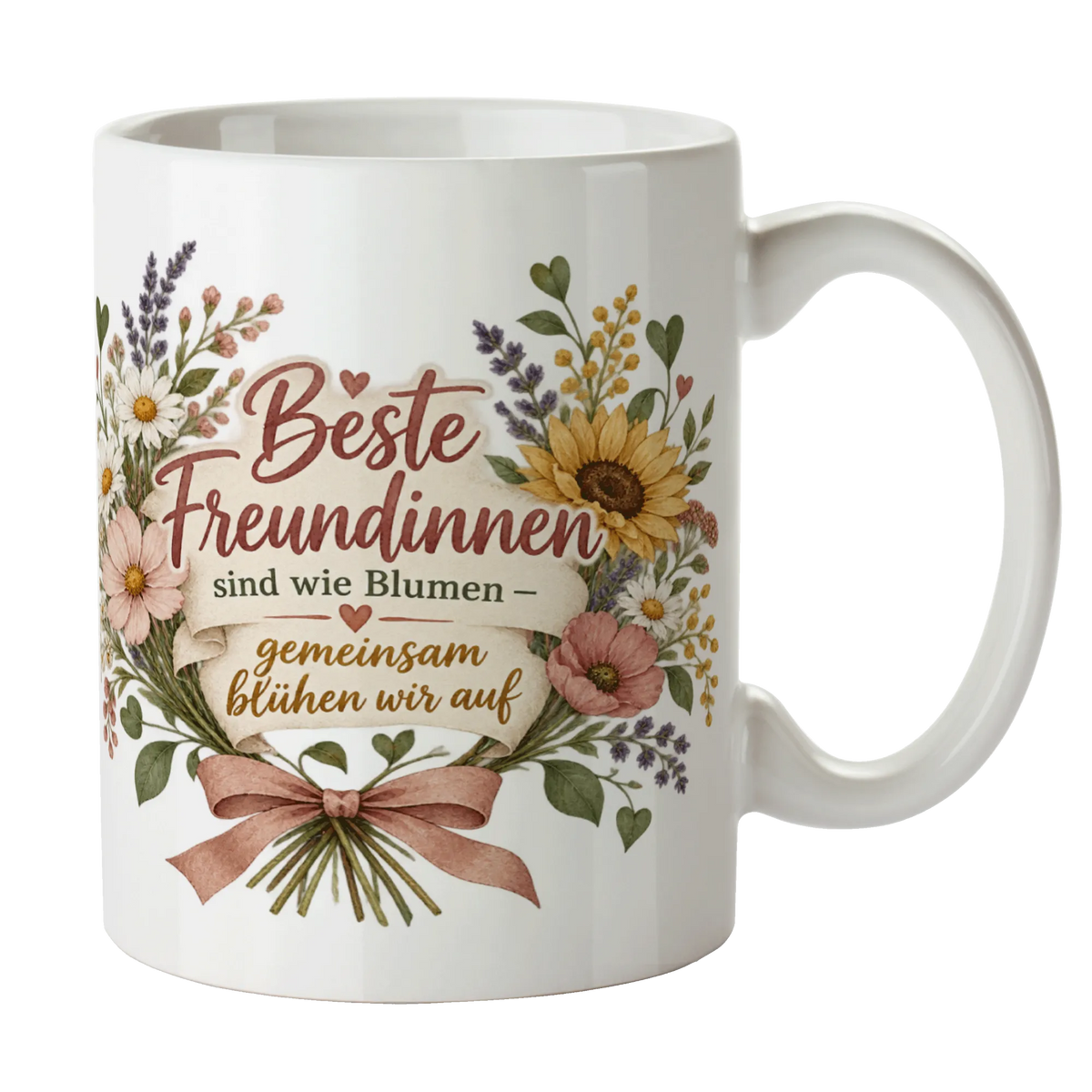 Herzliche Tasse für die Freundin mit Wildblumenbouquets|p:2014898|h:3b1cd98db3aa6b8d3066f85503ba74f0