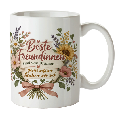 Herzliche Tasse für die Freundin mit Wildblumenbouquets|p:2014898|h:3b1cd98db3aa6b8d3066f85503ba74f0