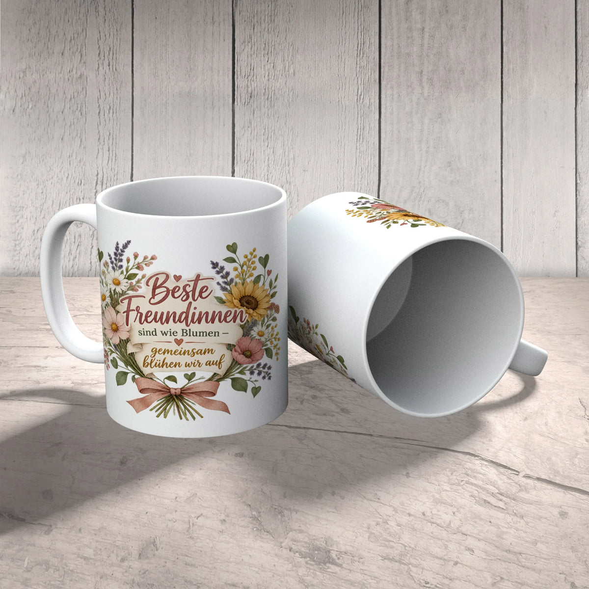 Herzliche Tasse für die Freundin mit Wildblumenbouquets|p:2014898|h:3e1a343374bb3788df89c5da11752ed0