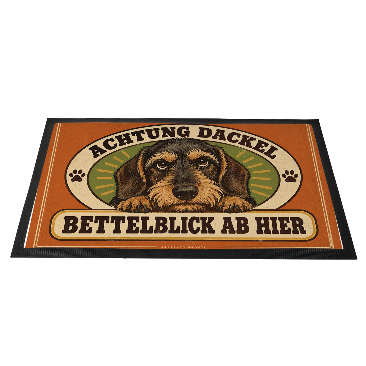 Lustige Fußmatte für Dackelfans mit Bettelblick Warnschild|p:2014899|h:f36b6c1a420f6122e855e22e73c0ff6f