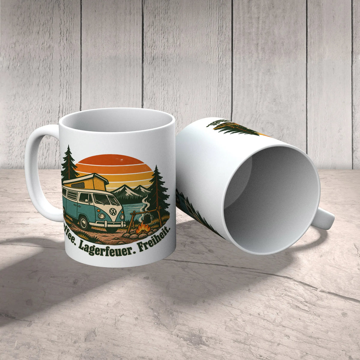 Gemütliche Camping Tasse für Camper mit Retro-Campervan|p:2014907|h:9f7ade9d4e49c3ebcc72d13f5afa3f6f