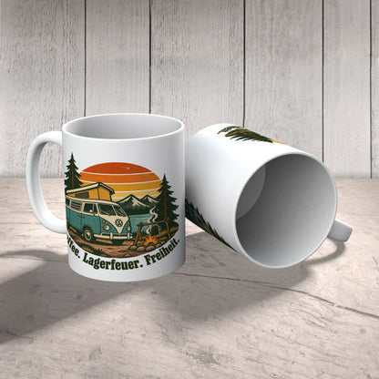 Gemütliche Camping Tasse für Camper mit Retro-Campervan|p:2014907|h:9f7ade9d4e49c3ebcc72d13f5afa3f6f