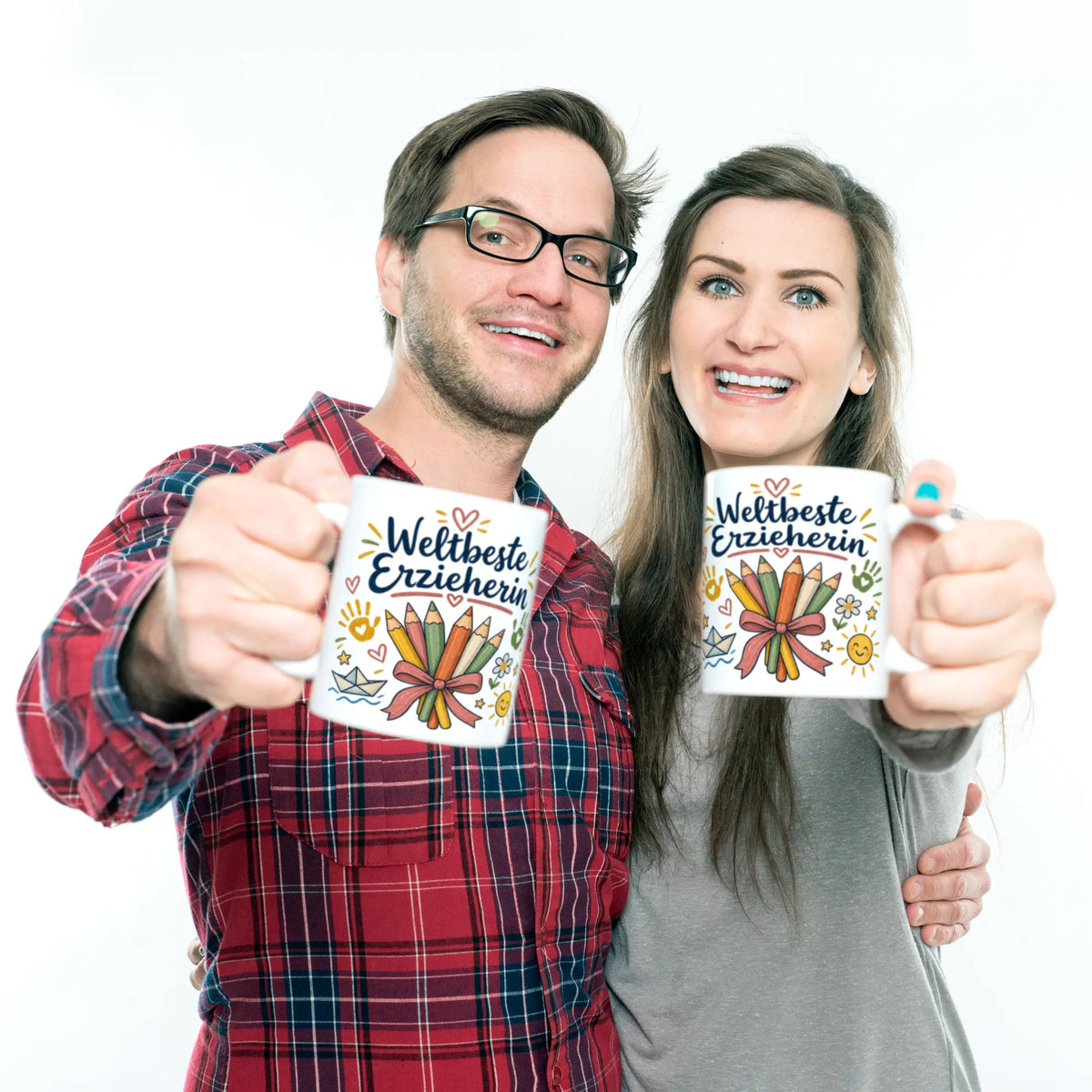 Liebevolle Tasse für Erzieherin mit Buntstiftstrauß|p:2014910|h:fb0997700b4b013437876da1555adbe0