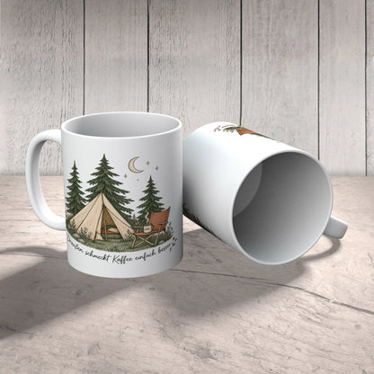 Gemütliche Camping Tasse mit Zelt und Mondsichel|p:2014911|h:629c3312949d6deaef7dfd7969c8f4ff
