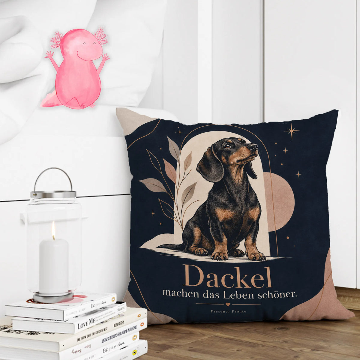 Elegantes Dackelkissen für Dackelfans mit Linienzeichnung|p:2014913|h:cfba94e50b4438d82f557bebd893f18e