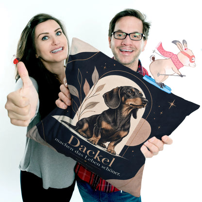 Elegantes Dackelkissen für Dackelfans mit Linienzeichnung|p:2014913|h:adf375377963bdc52a4d65b2edd9c9c2
