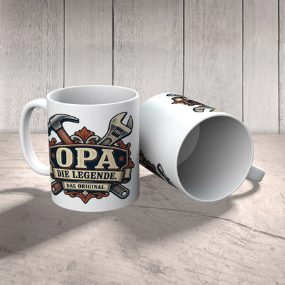 Coole Kaffeetasse für Opa mit Hammer und Schraubenschlüssel|p:2014915|h:50658c68f22a2a4a12a33c9a3b10b5b7