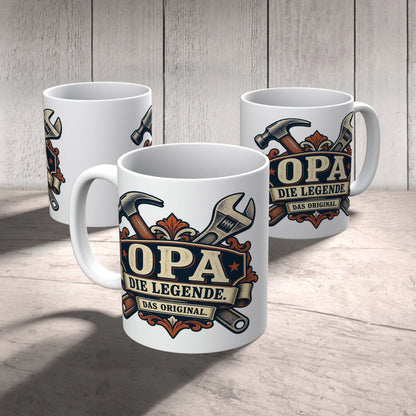 Coole Kaffeetasse für Opa mit Hammer und Schraubenschlüssel|p:2014915|h:344d69b14c1bfa93eb81b98caf8d6396