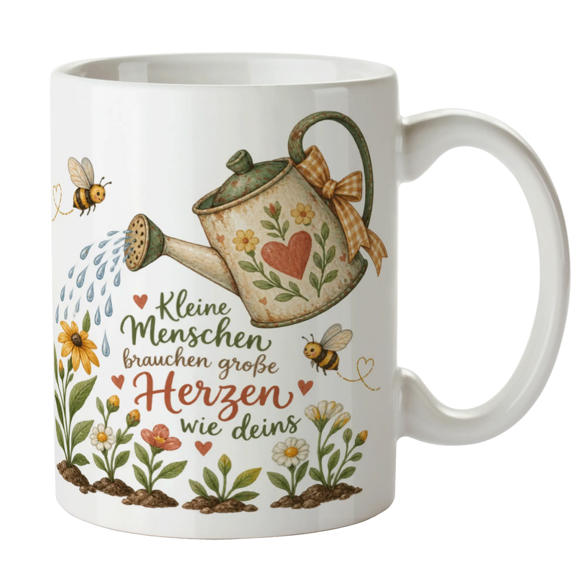 Herzliche Tasse für Erzieher mit Gießkanne und Wildblumen|p:2014917|h:ad7dfdbab2874ef48e3487e368d138e9