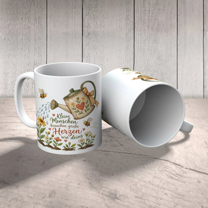 Herzliche Tasse für Erzieher mit Gießkanne und Wildblumen|p:2014917|h:3c9167d9015026214a6adbd7d0db75ae