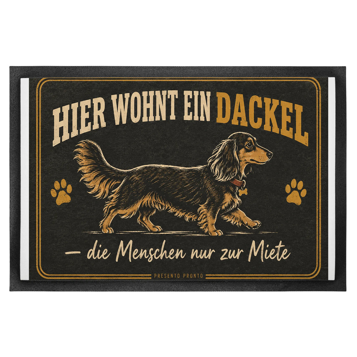 Lustige Fußmatte mit Dackel im Seitenprofil für Besitzer|p:2014921|h:81c93c759ba34da4ef33789818100b42