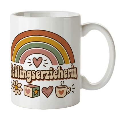 Liebevolle Tasse für Erzieherin mit Regenbogen|p:2014927|h:4a2133cd16ea2f2decfe4500630135a2