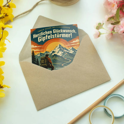 Lustige Geburtstagskarte zum Wandern mit Bergposter|p:2014940|h:f22dfb3dc38e1768713cbba7374d5779