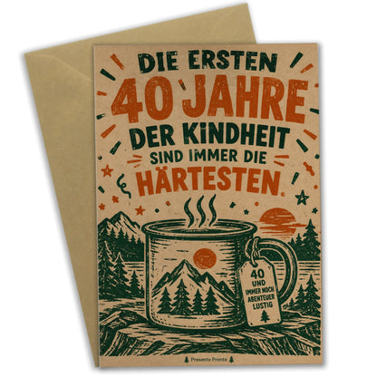 Lustige Geburtstagskarte für Männer zum 40. mit Campingbecher|p:2014943|h:7a5d92821a7ab5037d81abd5317c954e