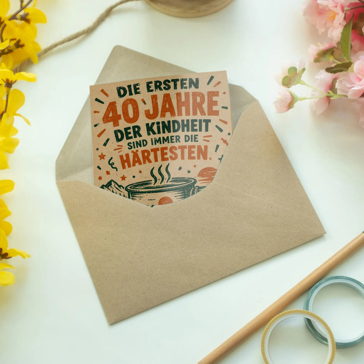 Lustige Geburtstagskarte für Männer zum 40. mit Campingbecher|p:2014943|h:678a3eff1a92a78f86660a1422ce1b58