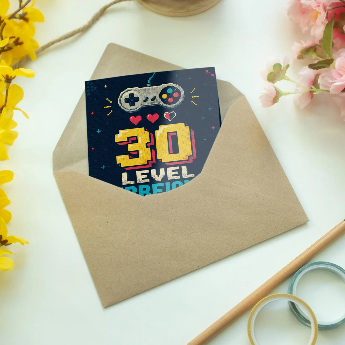 Lustige Geburtstagskarte zum 30 für Männer mit Pixel Controller|p:2014951|h:bb323798c3b15c978d78f53539299d32