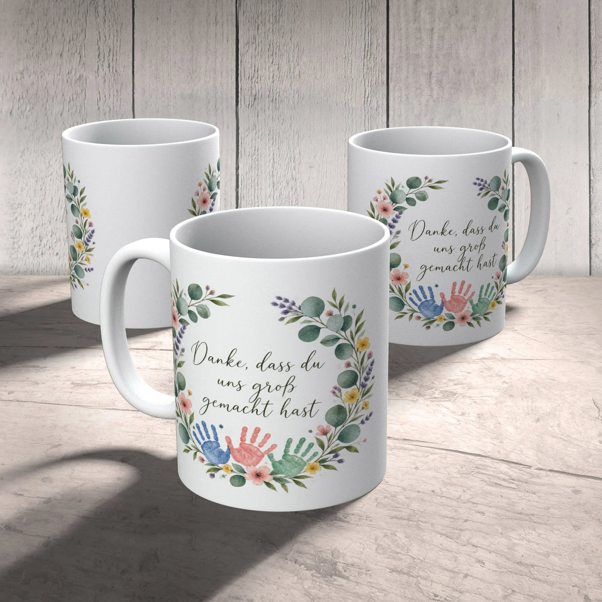 Herzliche Tasse für Erzieherin mit Blumenkranz|p:2014955|h:618cf7261ac976bb9748c6dd40eff14c