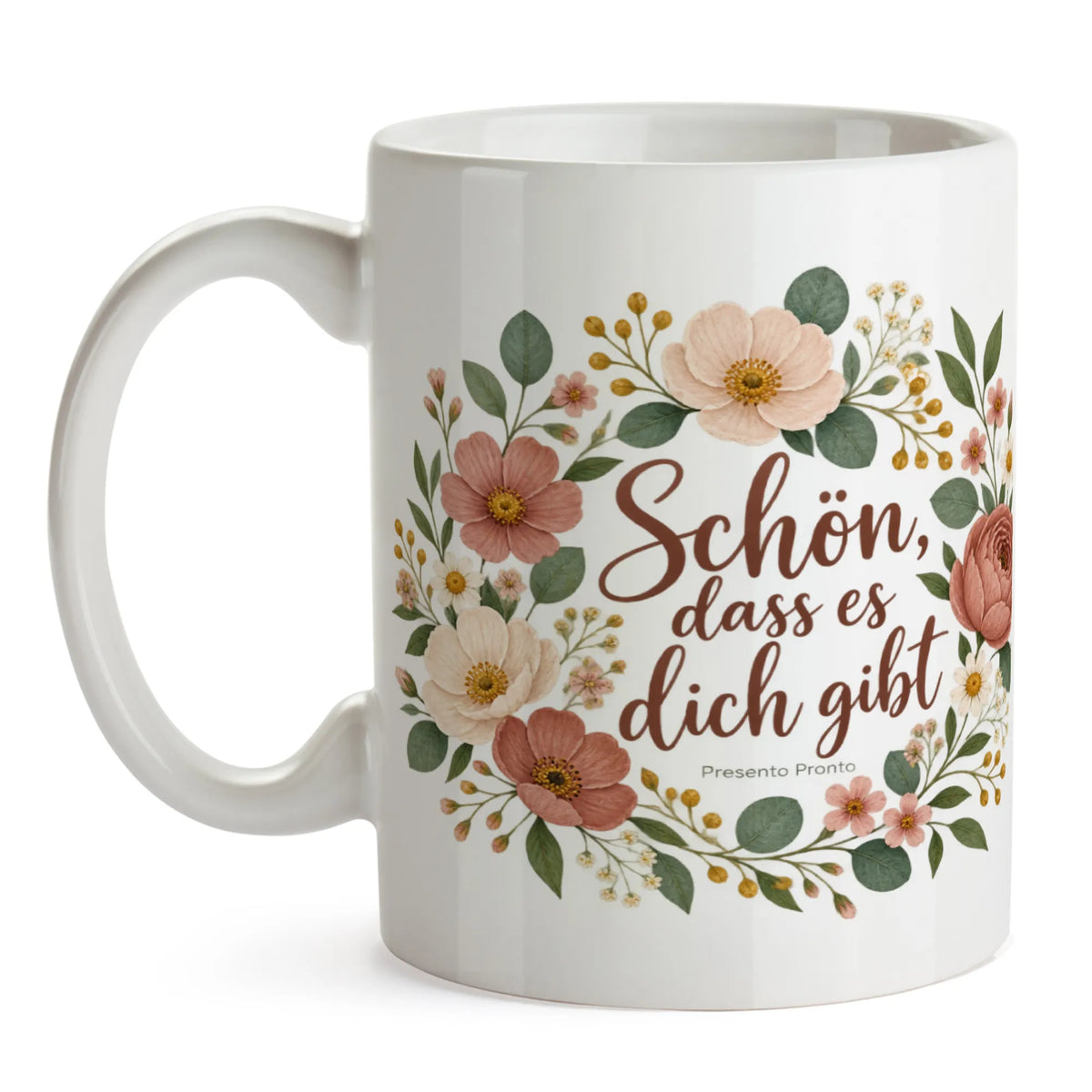 Liebevolle Tasse Schön, dass es dich gibt Blumenstrauß für Lieblingsmensch|p:2014963|h:40ad46c8e9f599f7e15cb7236b3921eb