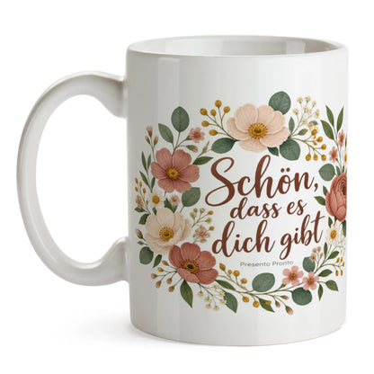 Liebevolle Tasse Schön, dass es dich gibt Blumenstrauß für Lieblingsmensch|p:2014963|h:40ad46c8e9f599f7e15cb7236b3921eb