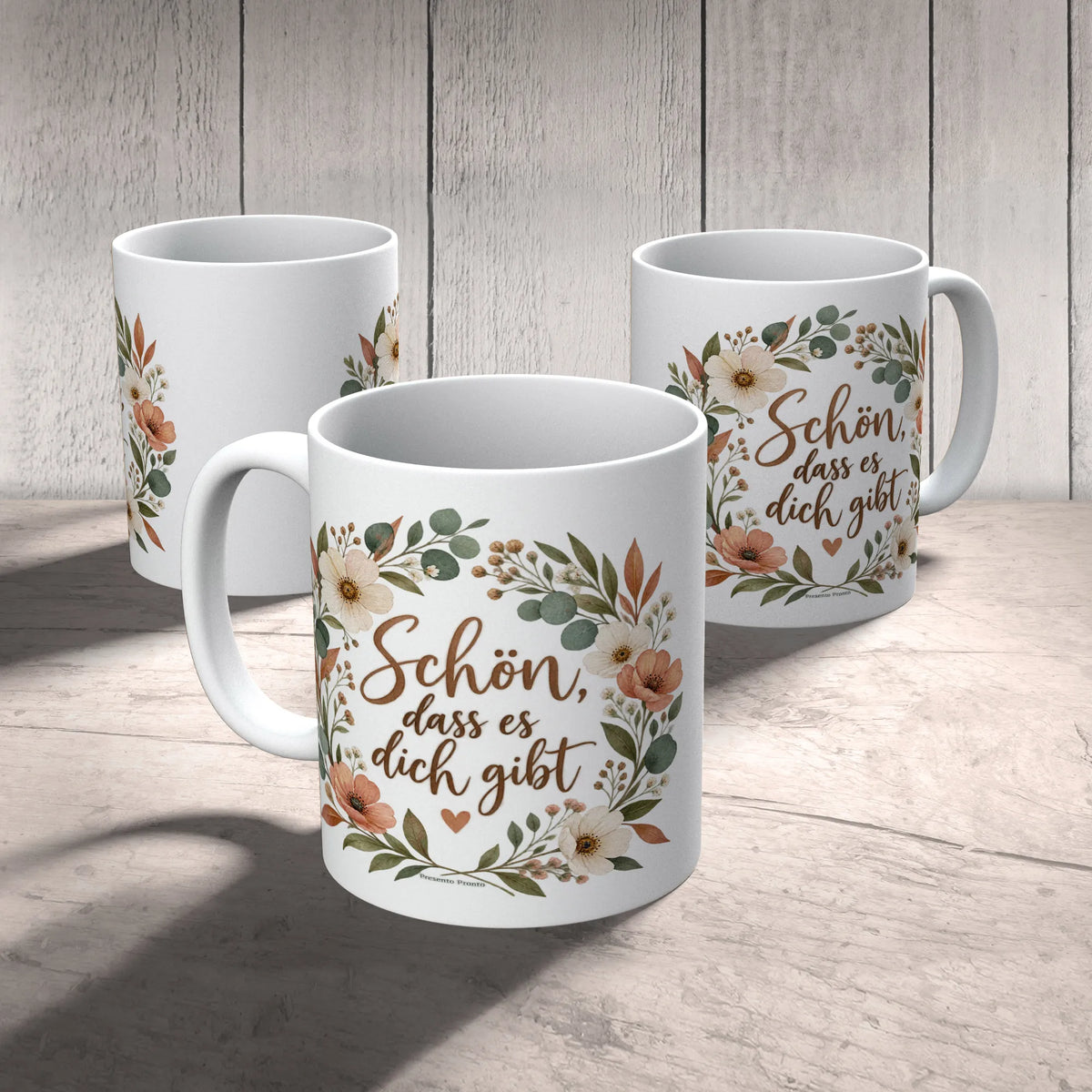 Liebevolle Tasse Schön dass es dich gibt mit Wildblumenkranz|p:2014965|h:f6d535df79eddbbb5a5cf88ba9fda2e5