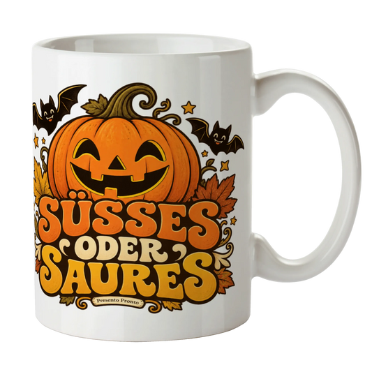Lustige Halloween Tasse mit freundlichem Kürbis|p:2014972|h:2822a2c3aafe57e32aea2b0fe6cc79f9