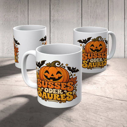 Lustige Halloween Tasse mit freundlichem Kürbis|p:2014972|h:9009abcf7373032a01cd099bd8c8cb34