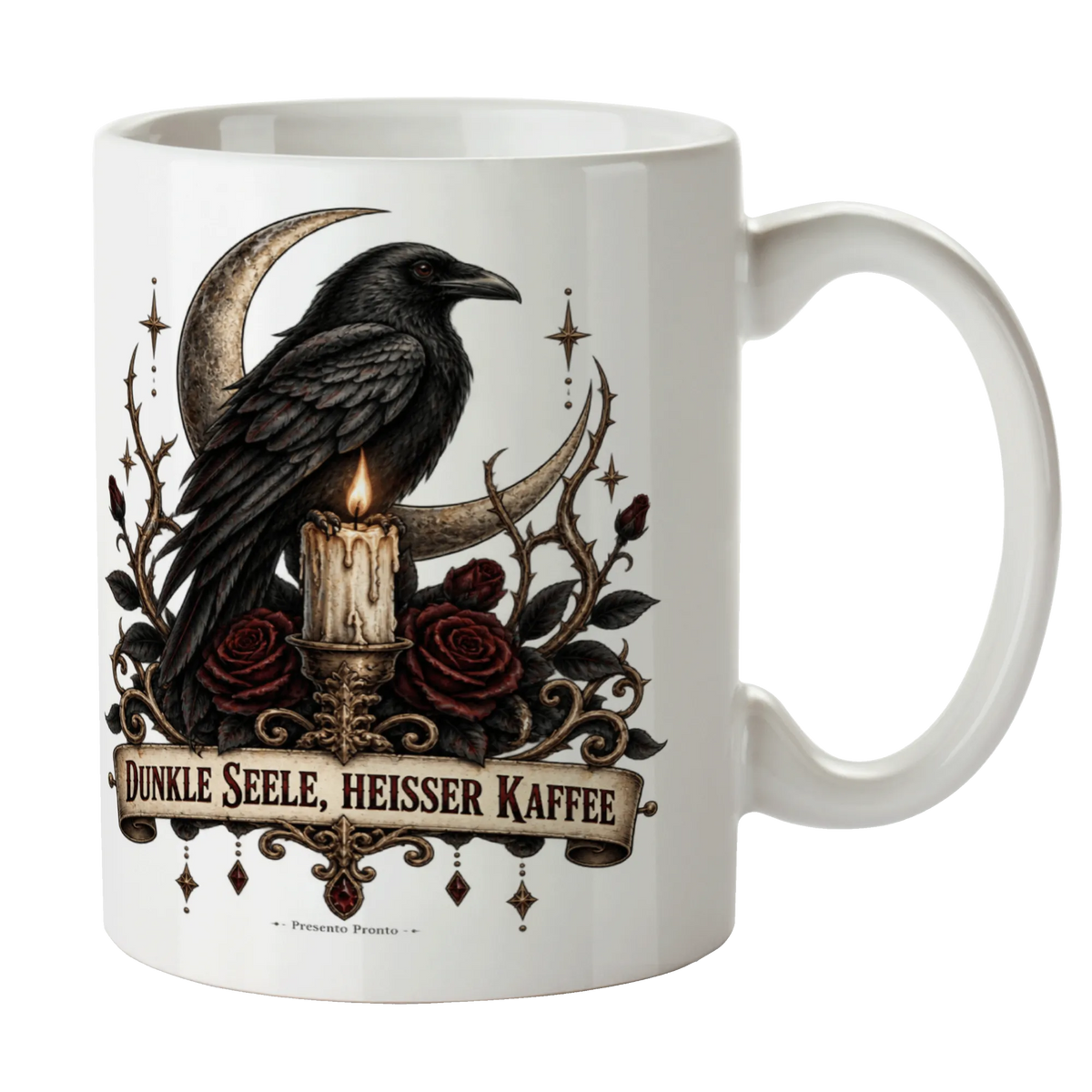 Düstere Halloween Tasse mit Rabe für Goth Fans|p:2014974|h:b38f63f98768ff5e21d99acb643e0e7a